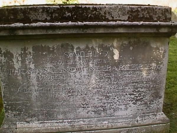 Thomas Lincol Barker tomb